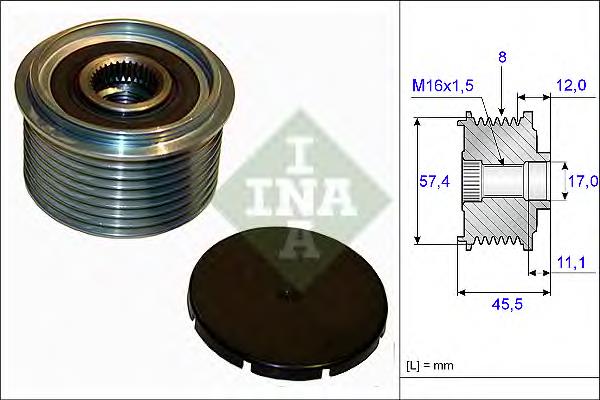 Инерционный шкив INA 535006910 цена, от 19.88 USD