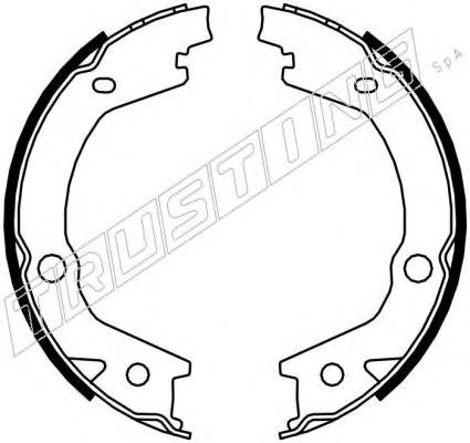 046220 Trusting sapatas do freio de estacionamento