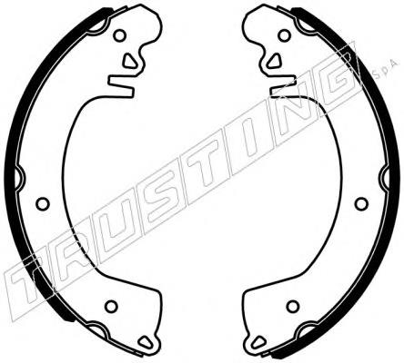 Sapatas do freio traseiras de tambor S82002 Brembo