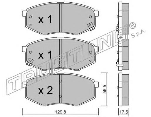 Sapatas do freio dianteiras de disco Hyundai Sonata 6 YF
