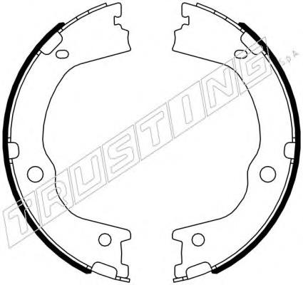 046227 Trusting sapatas do freio de estacionamento