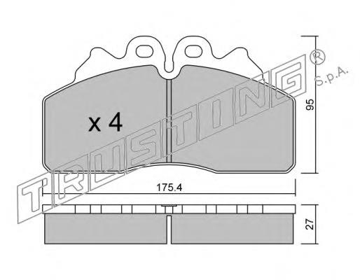 2996518 Iveco sapatas do freio traseiras de disco