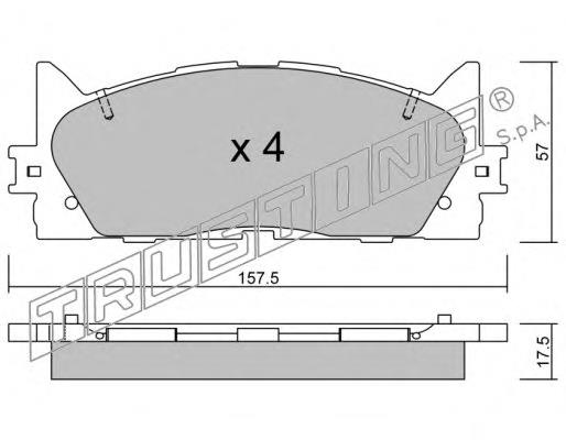 SP1590 Sangsin sapatas do freio dianteiras de disco
