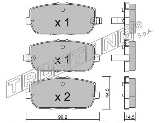 Sapatas do freio traseiras de disco Mazda MX-5 4 ND