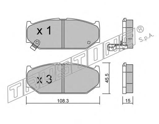 Kit de montagem das sapatas traseiras de tambor para Seat Ibiza (KJ1)
