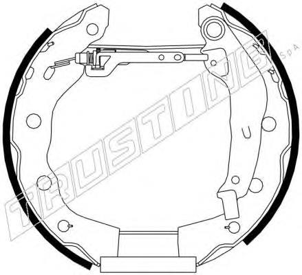 Sapatas do freio traseiras de tambor K54011 Brembo