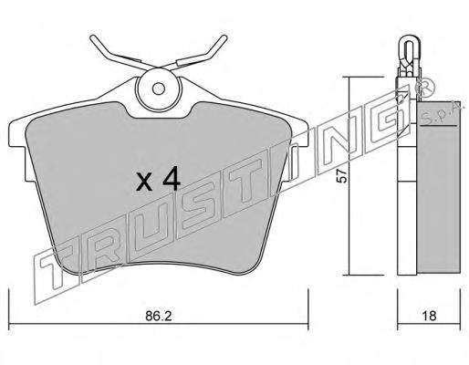 42414H Peugeot/Citroen sapatas do freio traseiras de tambor, montadas com cilindros, kit