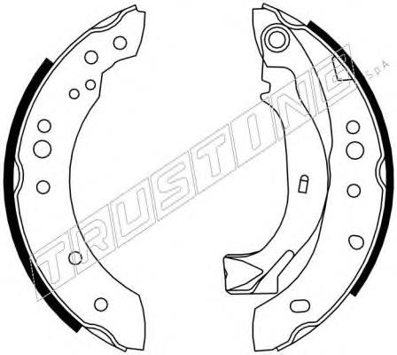 Sapatas do freio traseiras de disco Peugeot Boxer 3 250