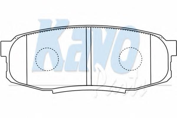 BP9122 Kavo Parts sapatas do freio traseiras de disco