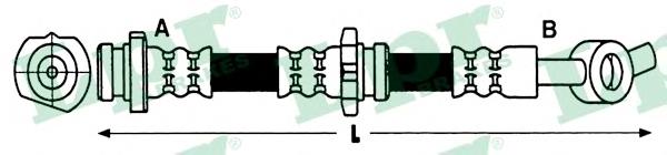 Купить 6T47927 LPR Шланг тормозной передний, правый