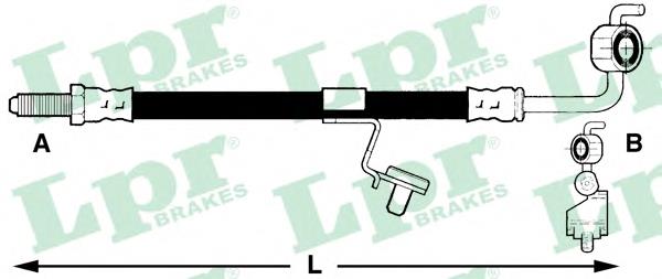 Передний левый тормозной шланг LPR 6T46224