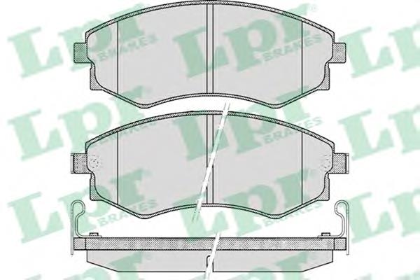 Передние тормозные колодки 05P348 LPR