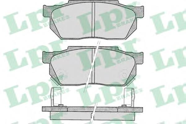 05P322 LPR sapatas do freio dianteiras de disco