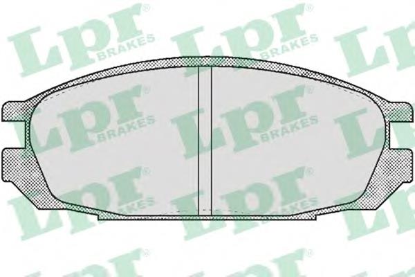 05P376 LPR sapatas do freio traseiras de disco
