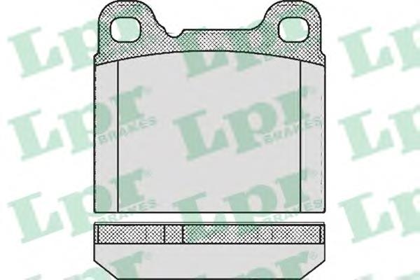 Задние дисковые колодки LPR 05P362