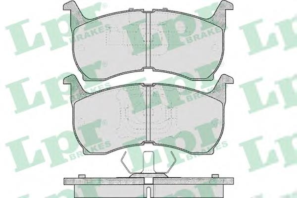 05P368 LPR sapatas do freio dianteiras de disco
