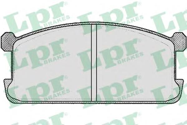 05P254 LPR sapatas do freio dianteiras de disco