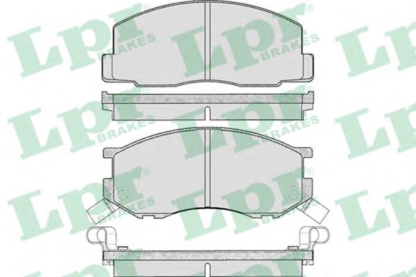 05P270 LPR sapatas do freio dianteiras de disco
