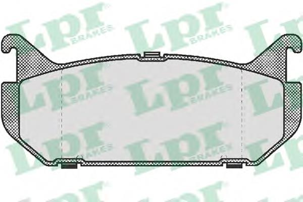 Задние дисковые колодки LPR 05P512