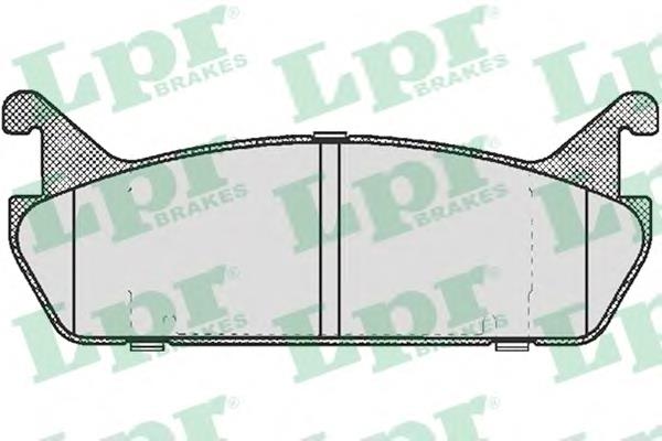 Sapatas do freio traseiras de disco Mazda 323 BG