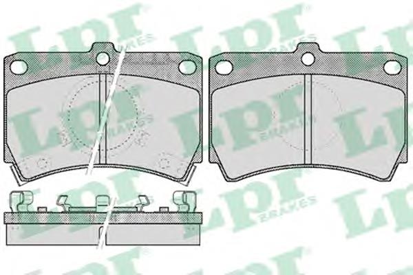 Передние тормозные колодки 05P587 LPR