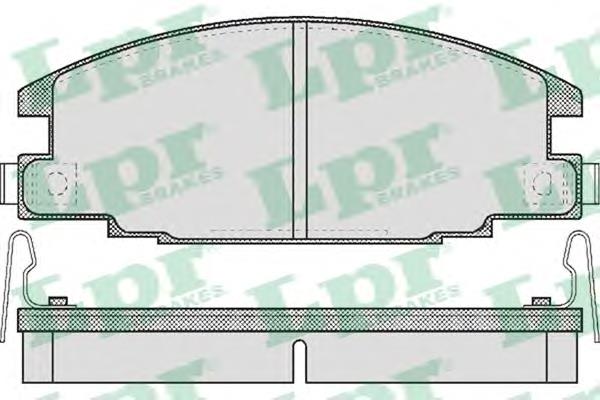 05P544 LPR sapatas do freio dianteiras de disco