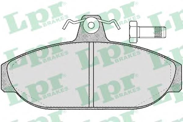 Передние тормозные колодки 05P157 LPR