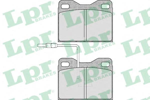 Колодки тормозные передние дисковые 05P148 LPR