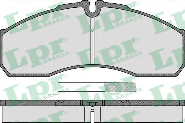 05P1462 LPR sapatas do freio dianteiras de disco