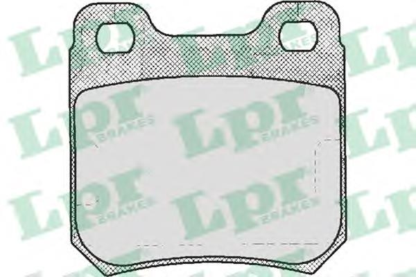 Купить 05P206 LPR Колодки тормозные задние, дисковые