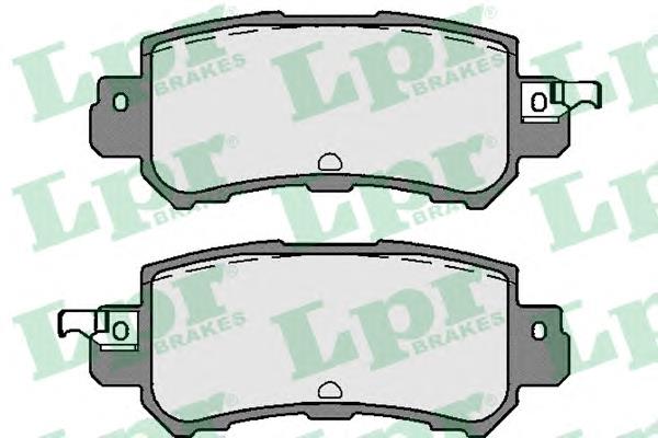 Задние тормозные колодки 05P1756 LPR