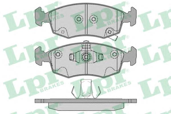 05P1766 LPR sapatas do freio dianteiras de disco