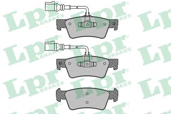 Купить 05P1667 LPR Колодки тормозные задние, дисковые
