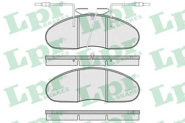 05P976 LPR sapatas do freio dianteiras de disco
