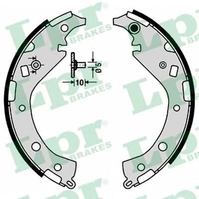 09170 LPR sapatas do freio traseiras de tambor