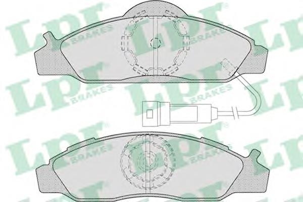 05P721 LPR sapatas do freio dianteiras de disco