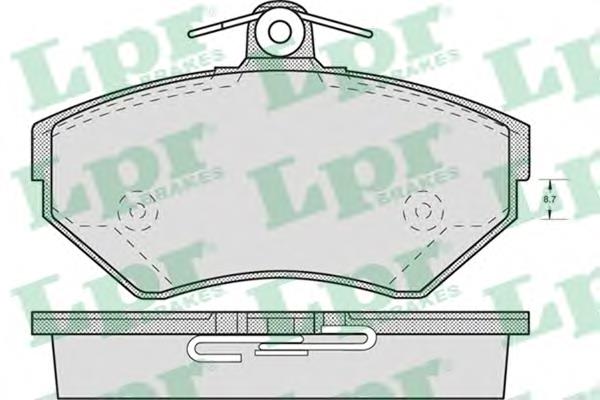 Тормозные колодки LPR 05P719