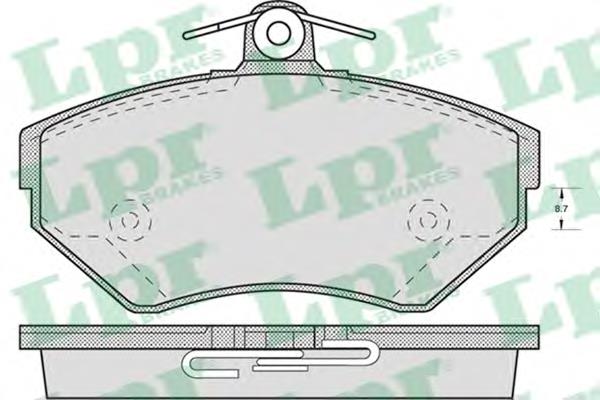 Купить 05P718 LPR Колодки тормозные