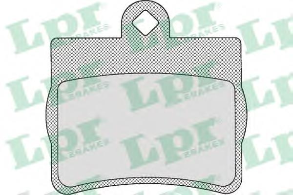 Купить 05P725 LPR Колодки тормозные задние, дисковые