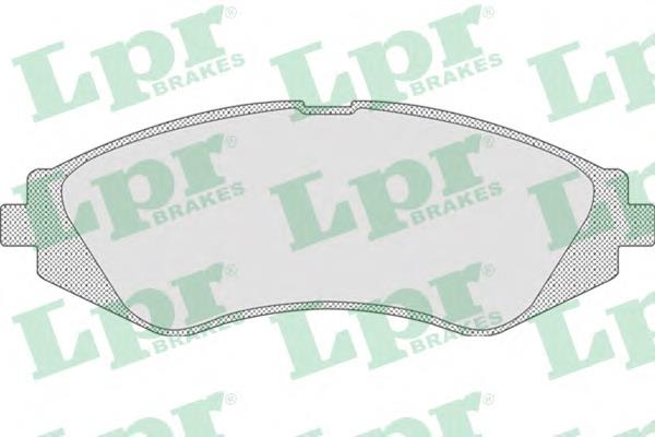 Передние тормозные колодки 05P710 LPR