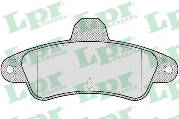 Купить 05P714 LPR Колодки тормозные задние, дисковые