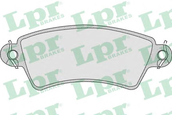 Задние тормозные колодки 05P766 LPR