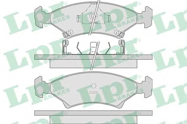 05P737 LPR sapatas do freio dianteiras de disco