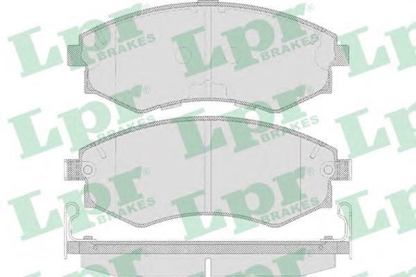 Передние тормозные колодки 05P640 LPR