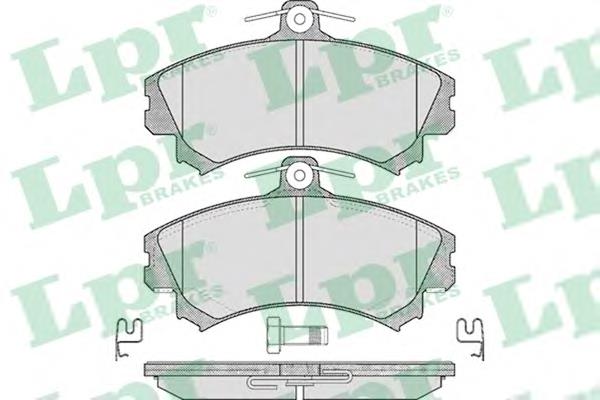 Передние тормозные колодки 05P615 LPR