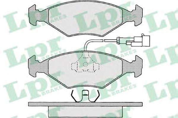 Купить 05P680 LPR Колодки тормозные