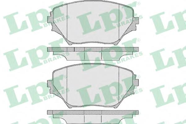 Передние тормозные колодки 05P958 LPR