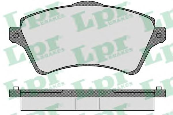 Передние тормозные колодки 05P833 LPR