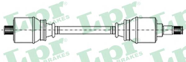 Полуось задняя DS30001 LPR