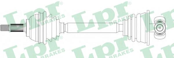 Semieixo (acionador) dianteiro direito DRS630600 Open Parts